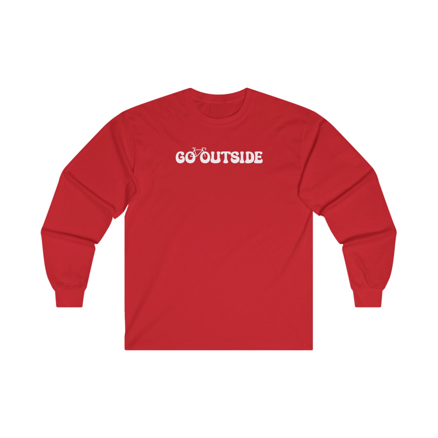 GO OUTSIDE (ride a bike) Long Sleeve T-shirt