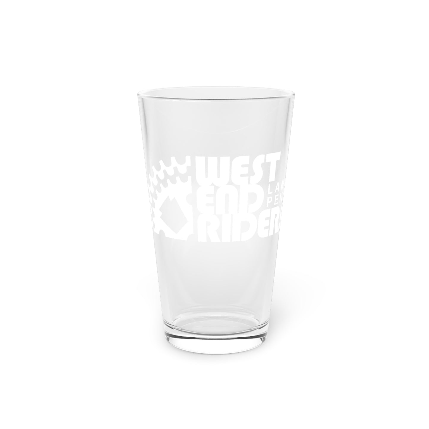 WEST END RIDERS Gears Logo Pint Glass