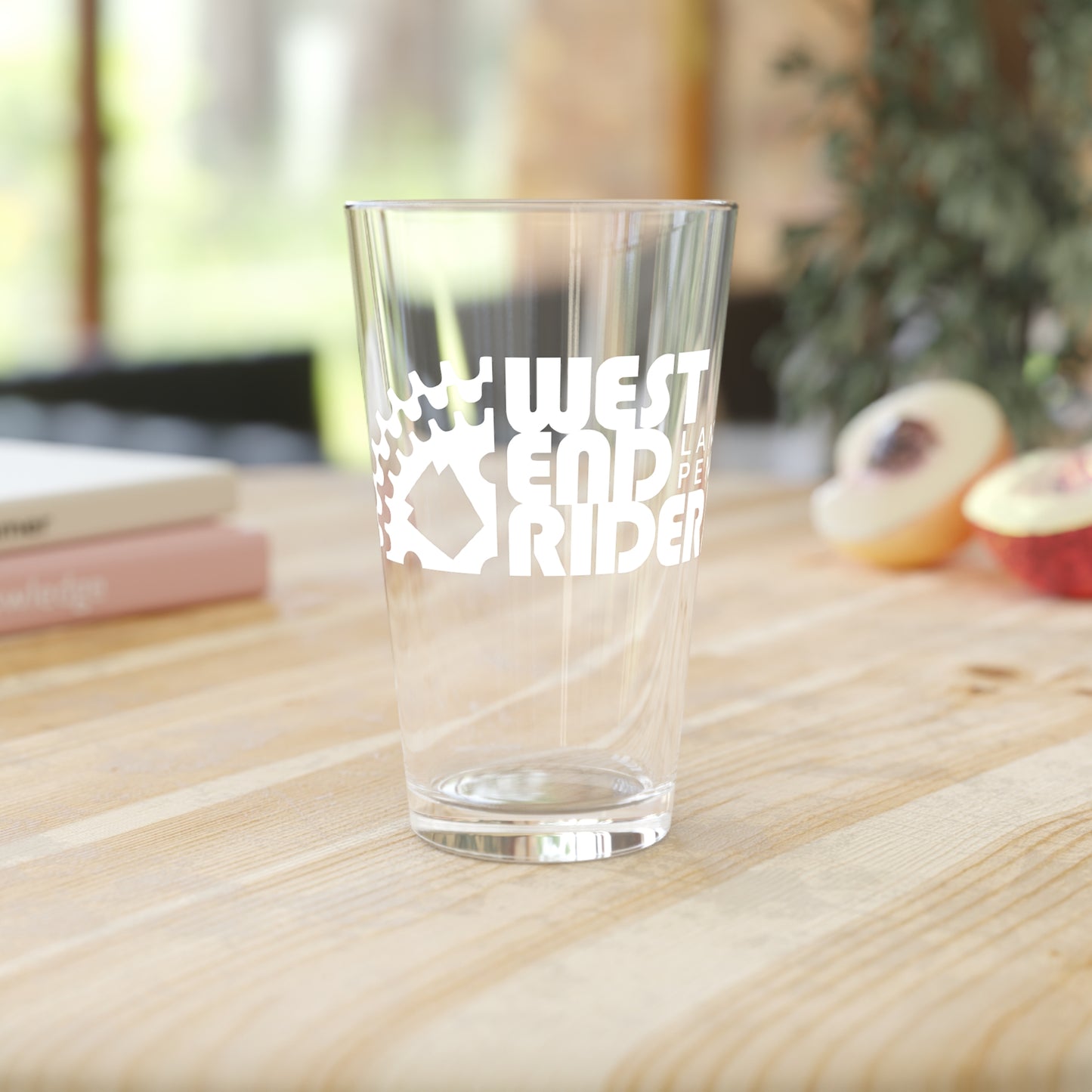 WEST END RIDERS Gears Logo Pint Glass